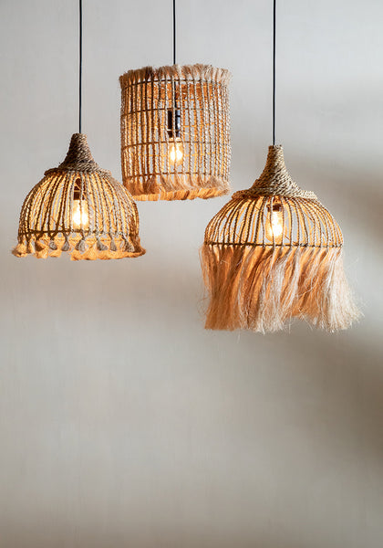 Lampe suspendue The Abaca Tassel - Naturel - S