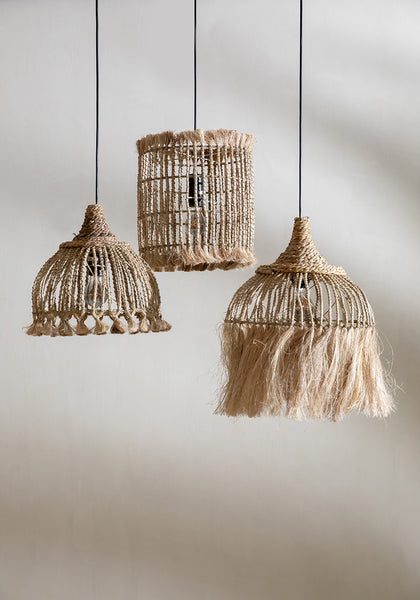 Lampe suspendue The Abaca Tassel - Naturel - S