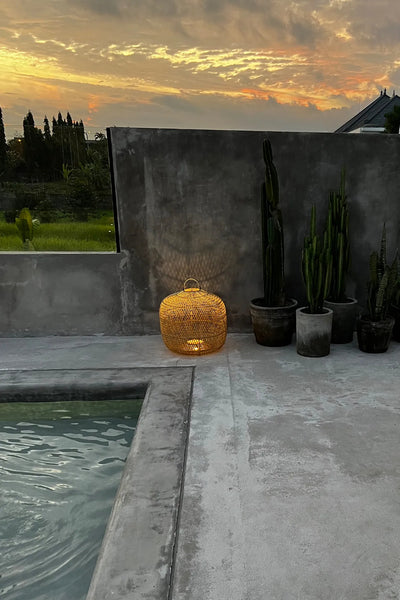 La Lampe Suspendue Batu Bolong - Naturel - L