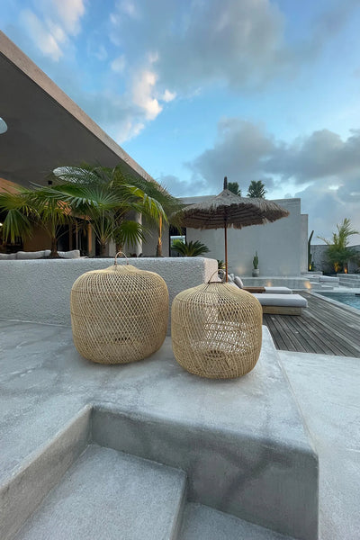 La Lampe Suspendue Batu Bolong - Naturel - L