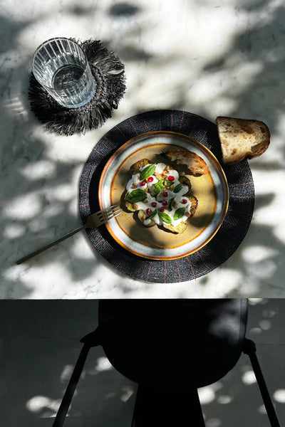 Le Set de Table Perlé - Noir