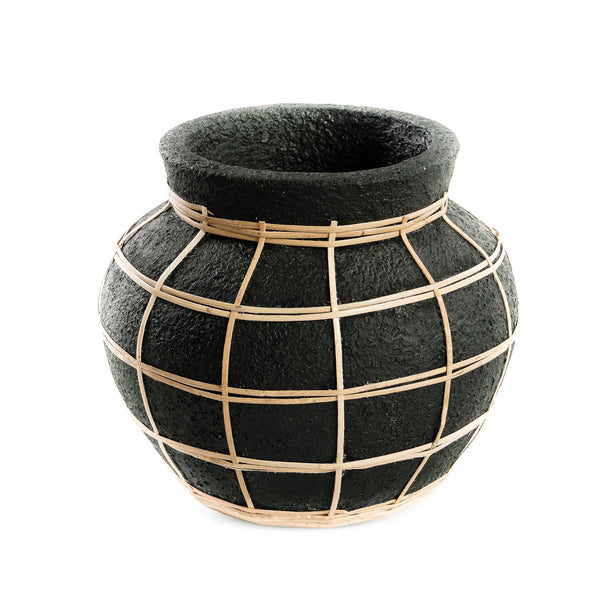 Le Vase Belly - Noir Naturel - S