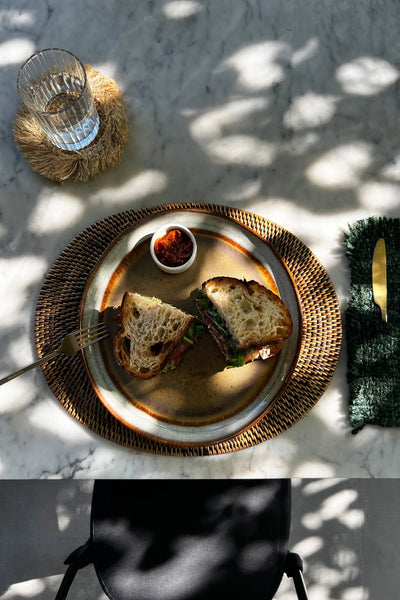 Le Set de Table Ovale Colonial - Brun Naturel