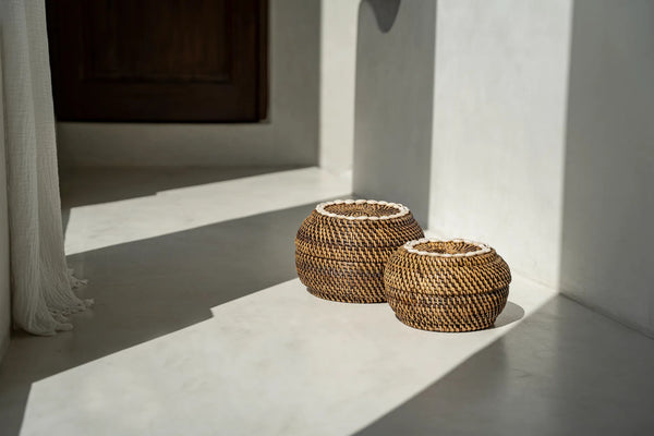 Panier de rangement Colonial - Naturel Brun - S