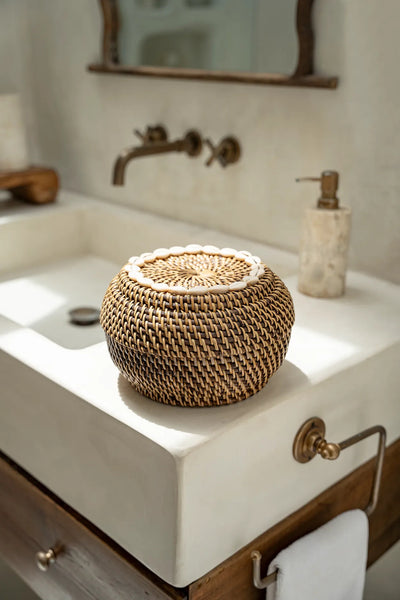 Panier de rangement Colonial - Naturel Brun - S