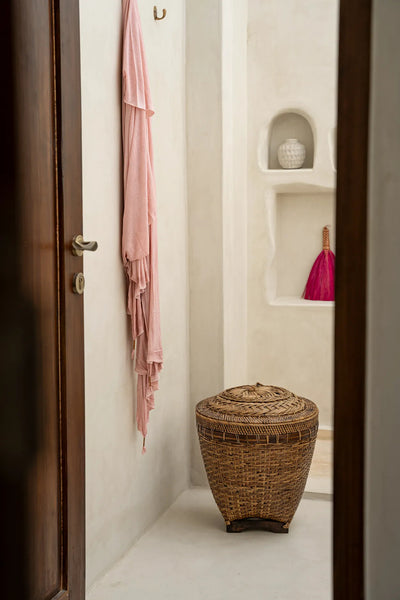 Panier à linge Colonial - Naturel Brun - L