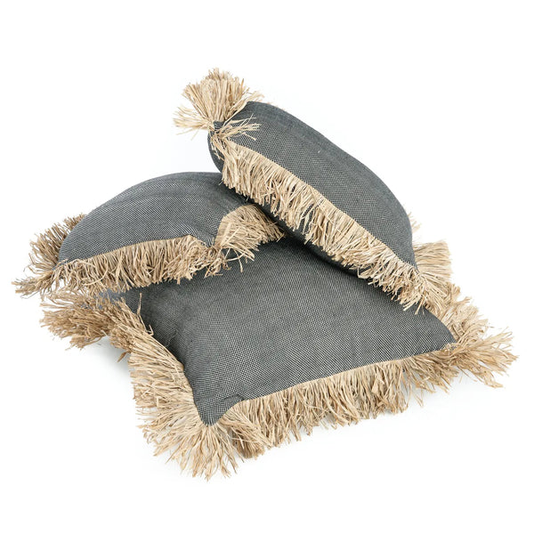Housse de coussin The Cotton Bonita - Noir Naturel - 30x50