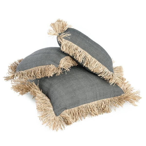Housse de coussin The Cotton Bonita - Noir Naturel - 30x50