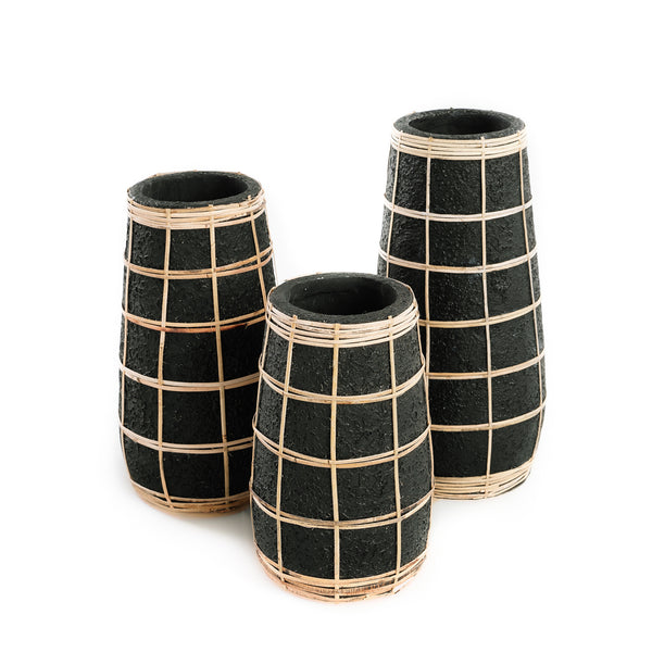 Le Vase Cutie - Noir Naturel - L