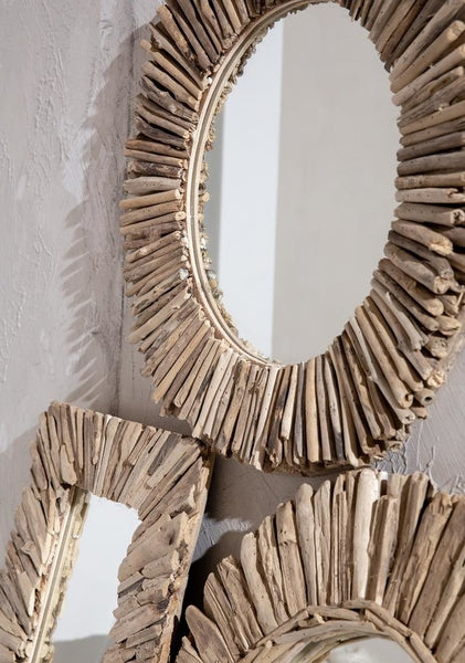 Le Miroir Halo Driftwood - Naturel - M