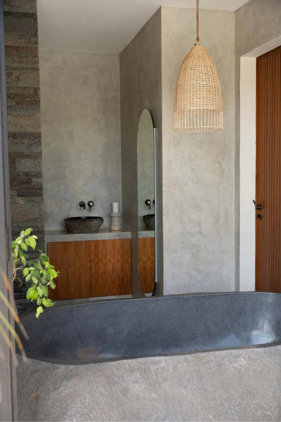 La Lampe Suspendue Elba - Naturel - M