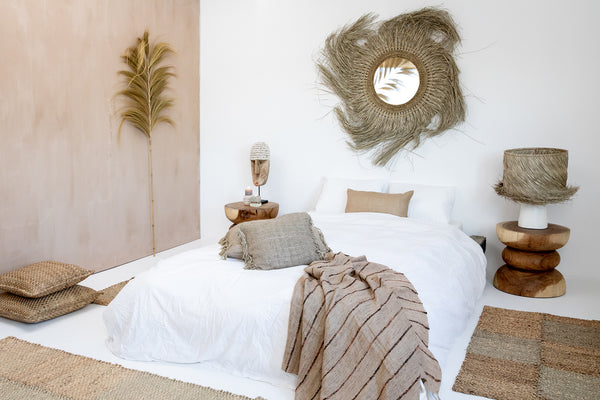 La Housse de Coussin en Jute - Naturel - 60x30