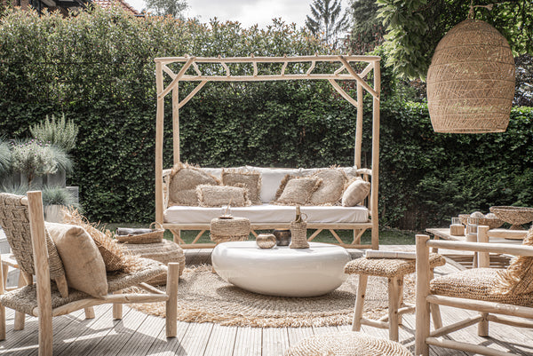 La Housse de Coussin en Jute - Naturel - 60x30