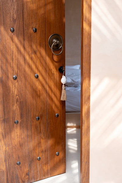 Le porte-clés Kubu - Blanc Naturel