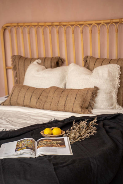 Housse de Coussin Oh My Gee - Beige Noir - 35x100