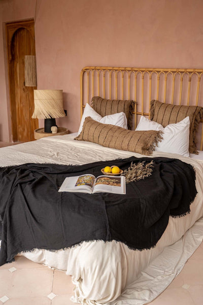 Housse de Coussin Oh My Gee - Beige Noir - 35x100