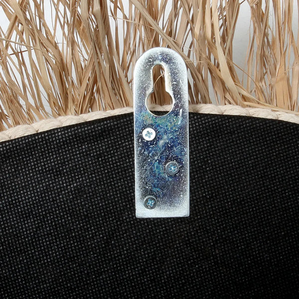 Le Miroir Raphia Cowrie - Blanc Naturel