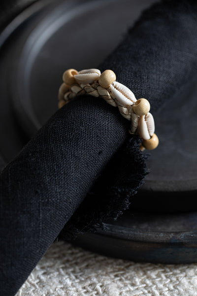 Le Rond de Serviette Coquillage - Lot de 4