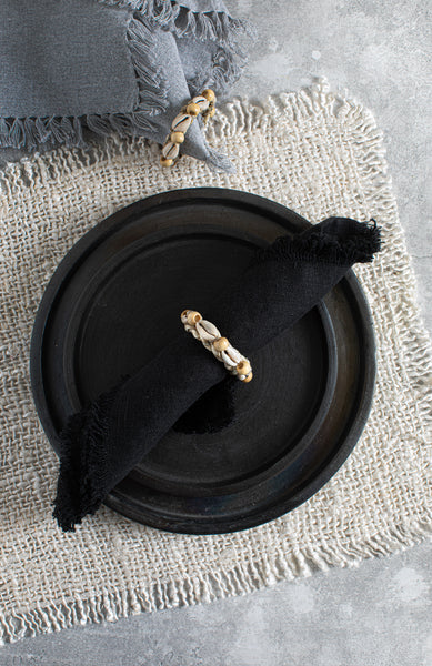 Le Rond de Serviette Coquillage - Lot de 4