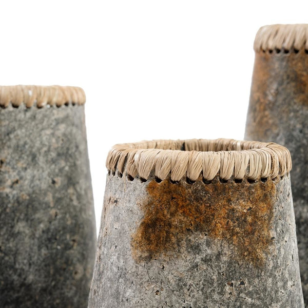 Le Vase Sneaky - Gris Antique - M