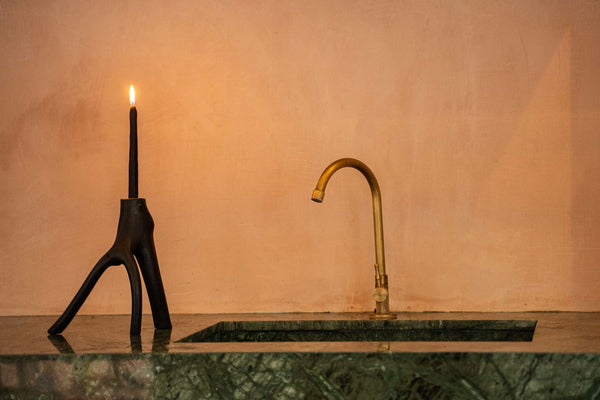 Bougeoir Triple Twig - Noir