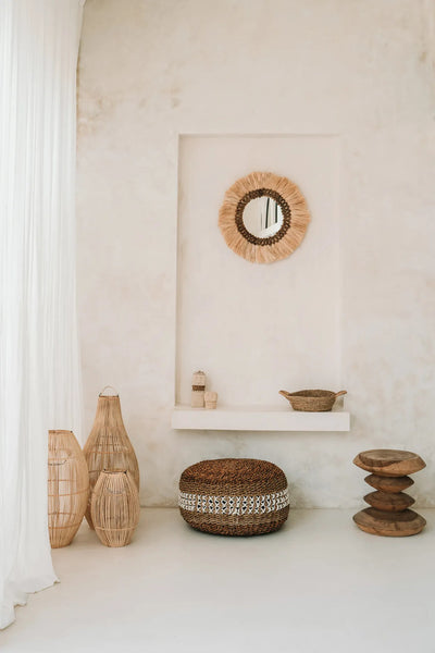 La Lampe Suspendue Zuri - Naturel - L