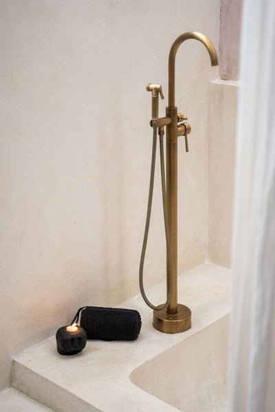 Bougeoir Statue #27 de Sumba - Noir