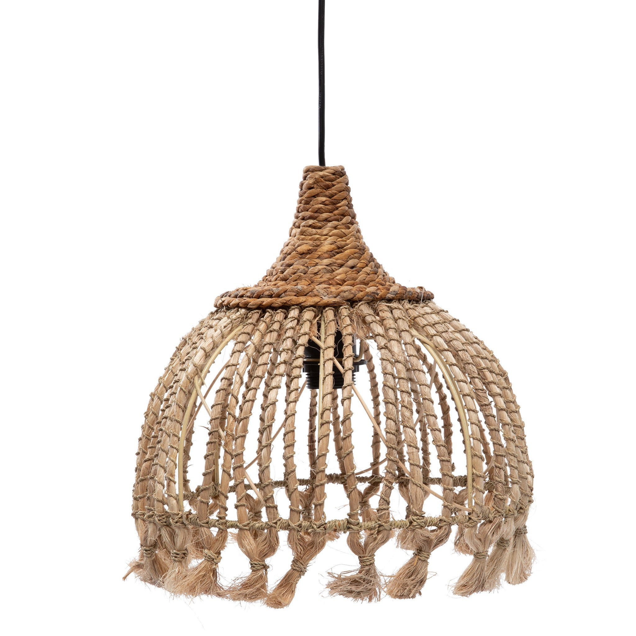 Lampe suspendue The Abaca Tassel - Naturel - S