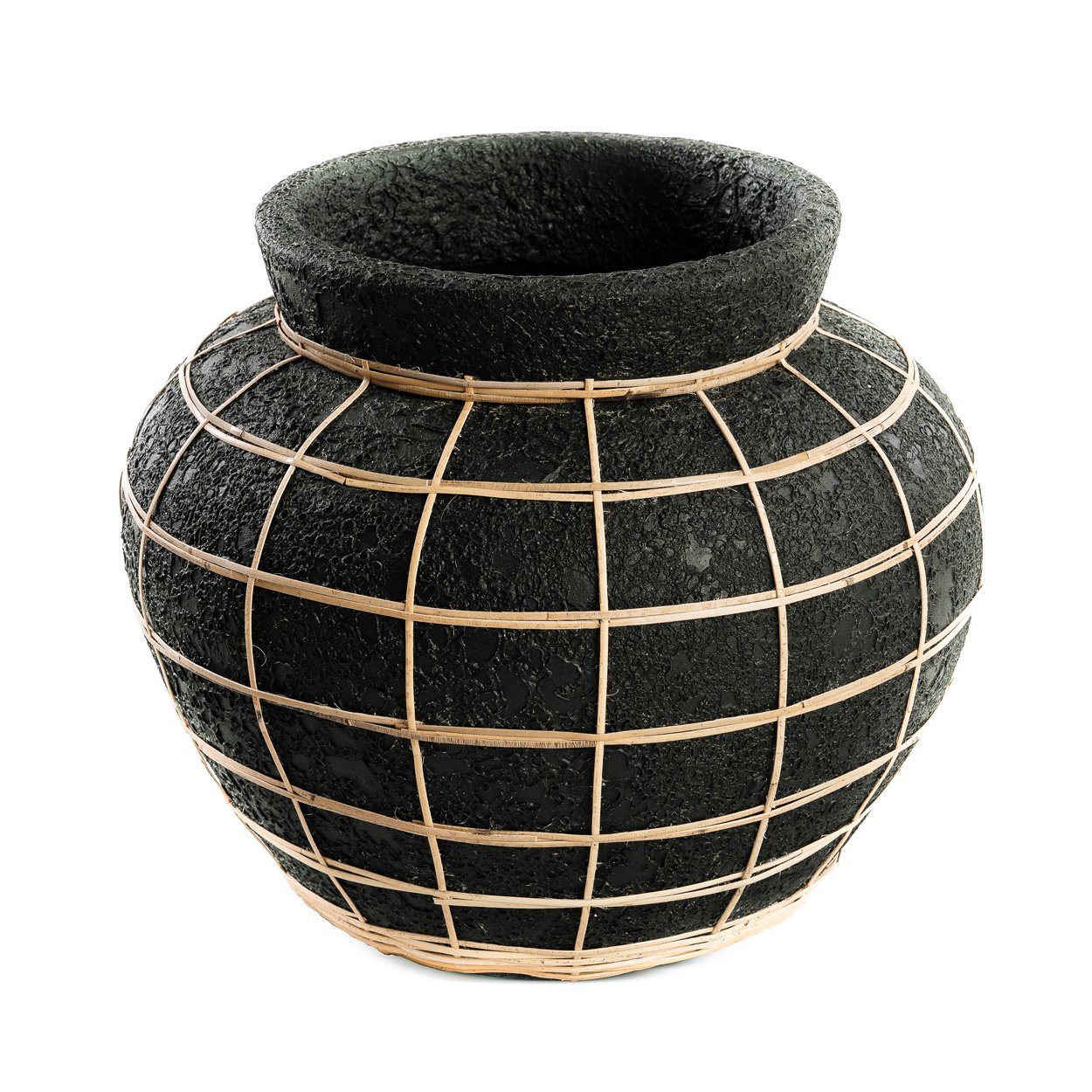 Le Vase Belly - Noir Naturel - L