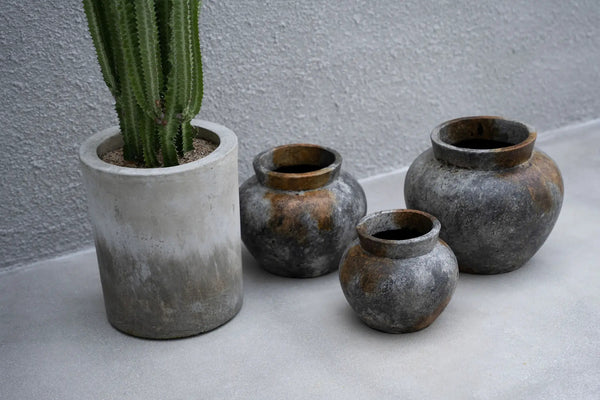 Le Vase Funky - Gris Antique - S
