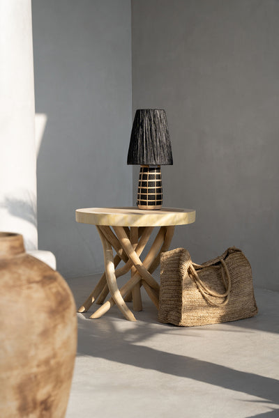 La Lampe de Table Naxos - Noir Naturel
