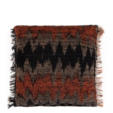 Housse de Coussin Oh My Gee - Noir Orange - 60x60