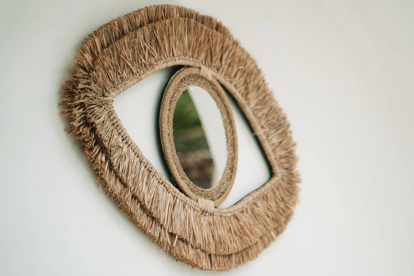 Le Miroir pour les Yeux en Raphia - Naturel - M