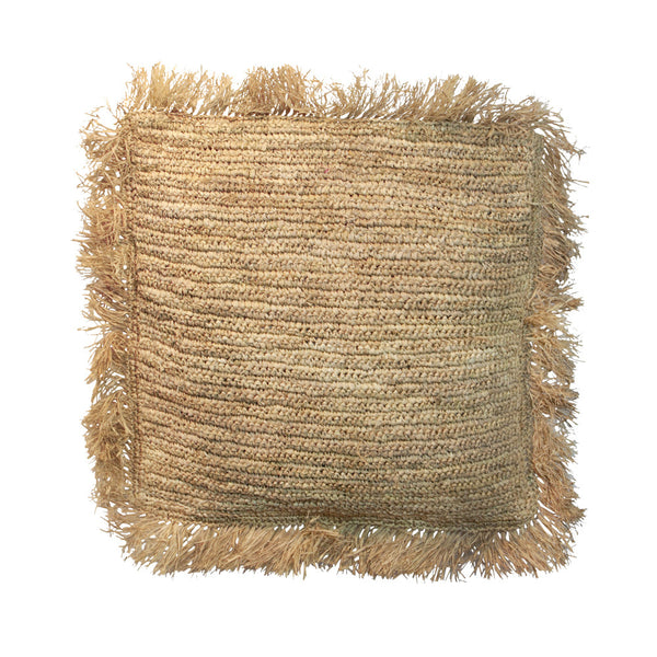 La Housse de Coussin Raphia - Carré - Naturel - 60x60